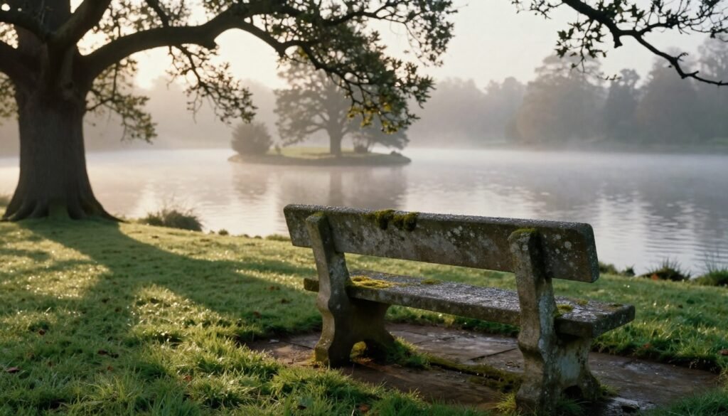 Meghan Markle Diana prayer while kneeling at Princess Diana memorial island in reflective moment