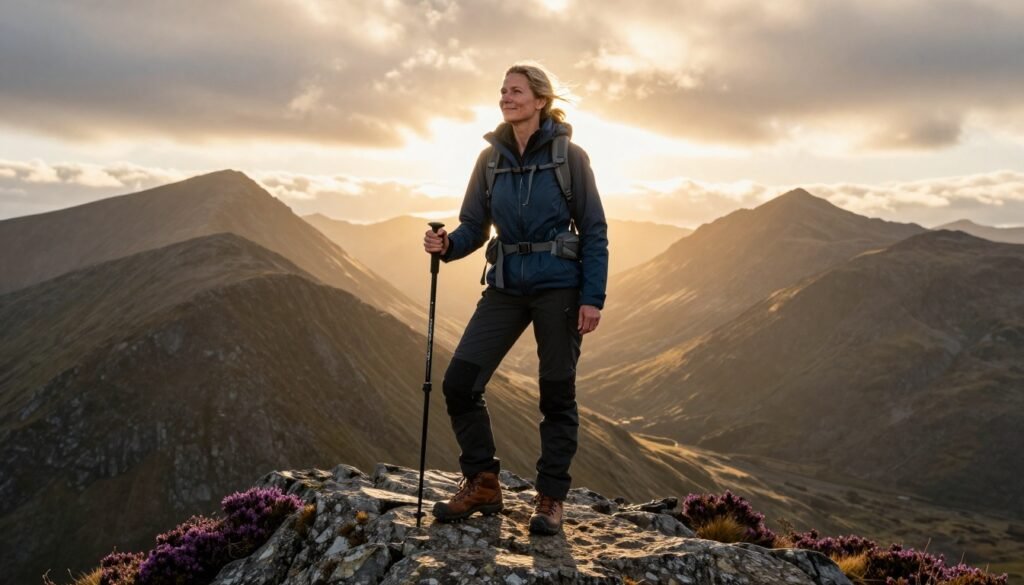 Princess Catherine Challenge during the Three Peaks Challenge in the UK mountains for cancer awareness.
