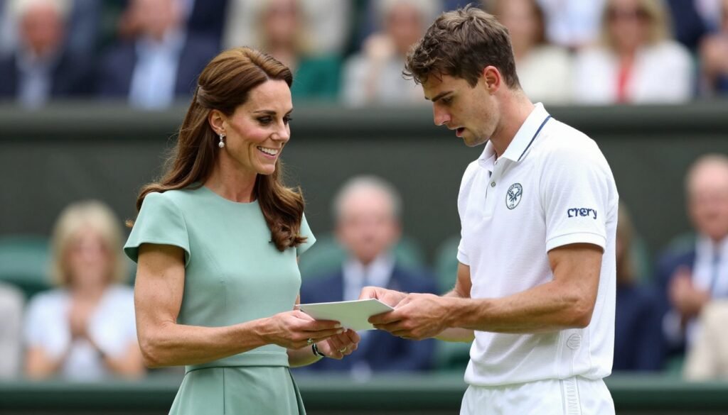 Kate Middleton Wimbledon moment as Princess of Wales shares a special gesture with Arthur Fery