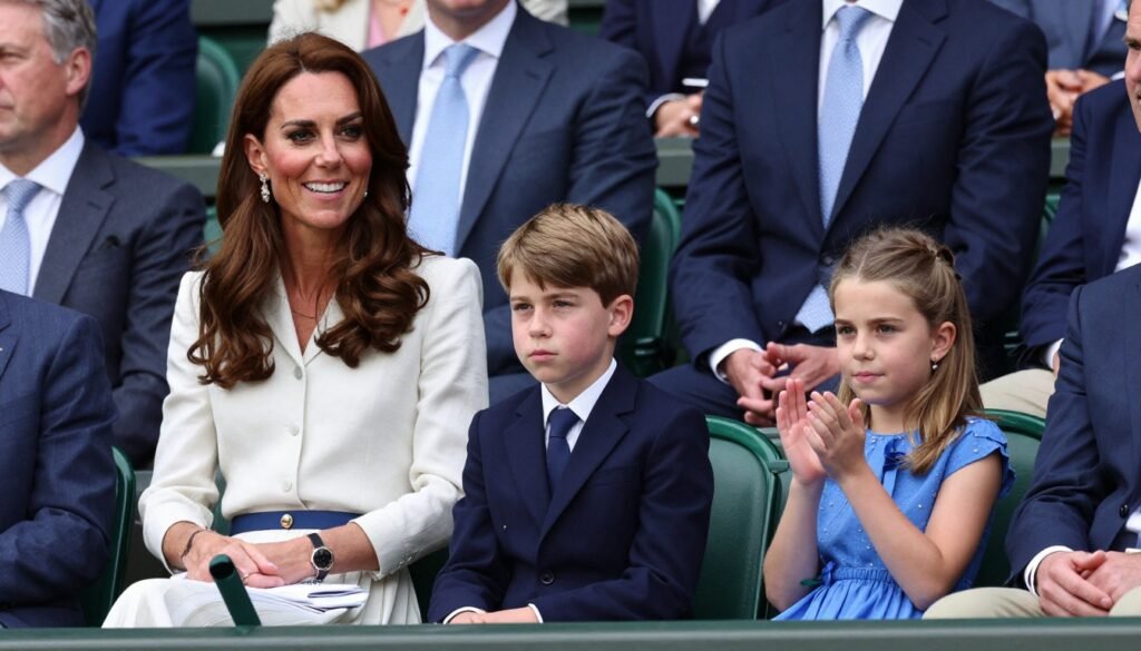 Kate Middleton Wimbledon event featuring Arthur Fery birthday card surprise