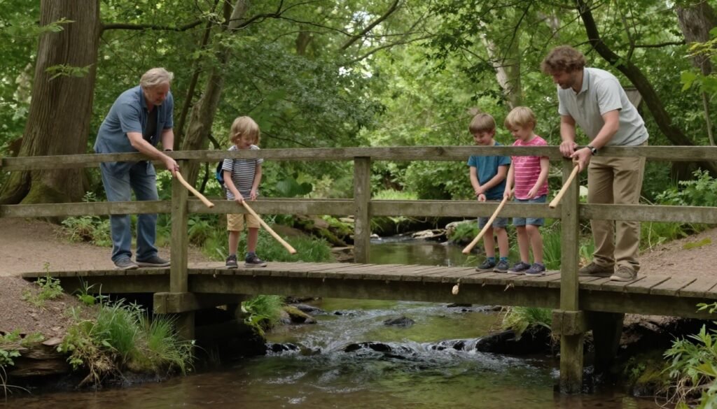 Queen Camilla Poohsticks event as she smiles during the friendly bridge game